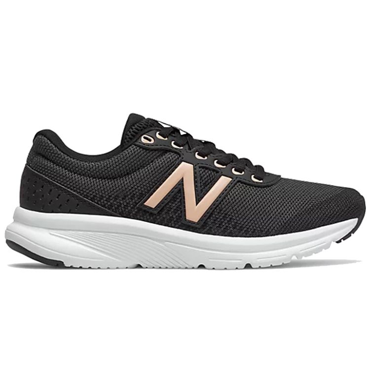 New Balance Nb 411 Comfortable Fabric Synthetic Leather Low Top Running Shoes Women sneaker Black W411LB2