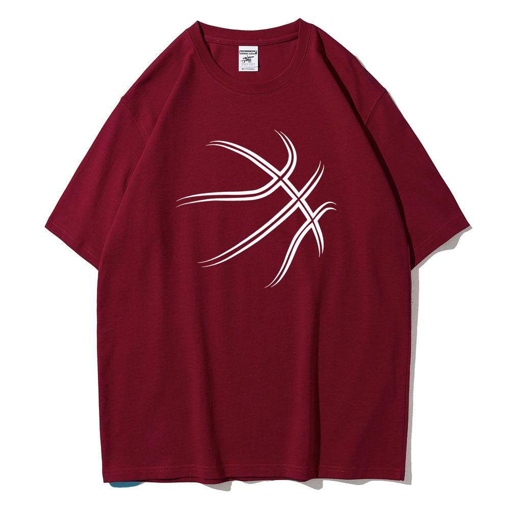 

Я Любитель Баскетбола Принт Мужская Футболка с Коротким Рукавом Винтажные Летние Топы Креативность Свободная Футболка Одежда 3XL