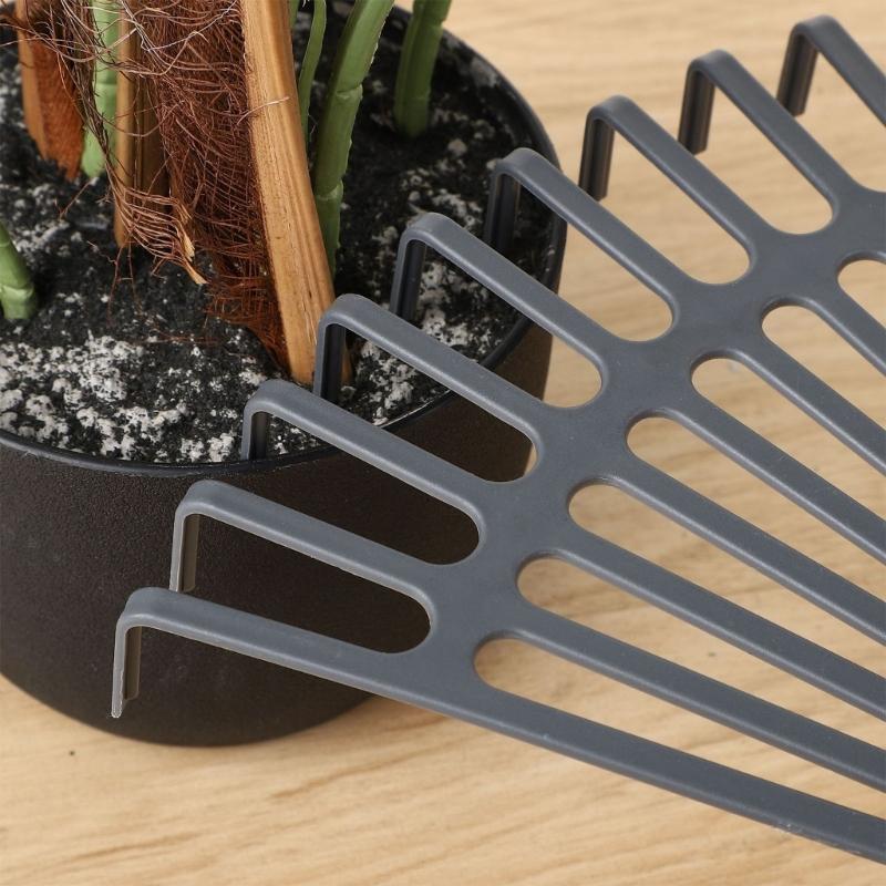 Two Plastic Hand Rakes With Non Slip Handle Designed For Foliage Easy Digging And Cultivating Tasks Yard Maintenance