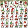 Personalization Wooden Christmas Decoration Santa Claus Colorful Christmas Scene Arrangement Crafting DIY Kraft Tags Party