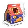 Cat House Indoor Enclosure Pet House Multi-Hole Pet Cave Nest For Cats Dogs Kittens Puppies Indoor Home Bedroom Living Room
