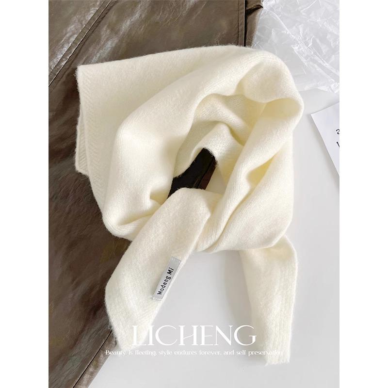 Korean Original Order, Including Wool Knitted Triangle Scarf, Headscarf, Multi-Functional Warm, Fashionable And Versatile Small Scarf In Winter