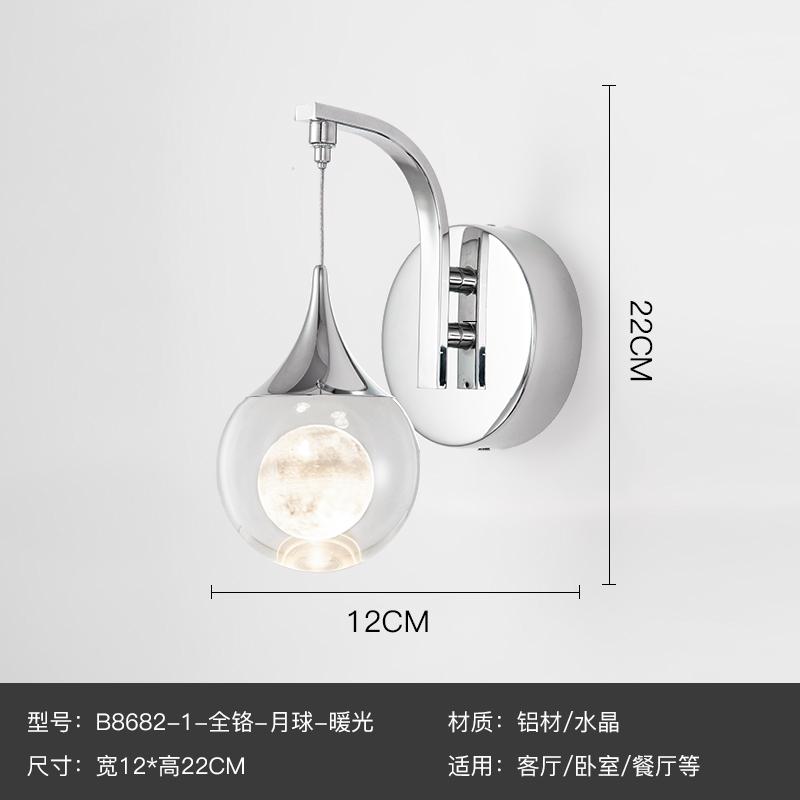 Crystal Wall Sconce Lamp Bedroom Wall Lamps Living Room Gold Wall Light Led Sconces Corridor Loft Bathroom