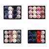 12pcs/SET Velvet Velvet Christmas Balls Set 6cm Christmas Tree Ornaments  Party Supplies