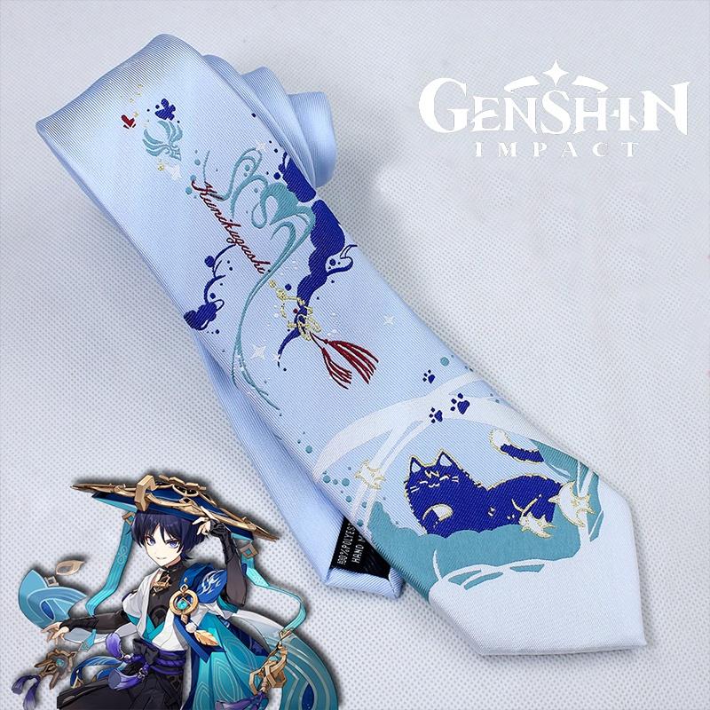 

Impact Genshin Странник Галстук Рубашка Аксессуар Кос Галстук Одежда Декор Взрослый Подарок