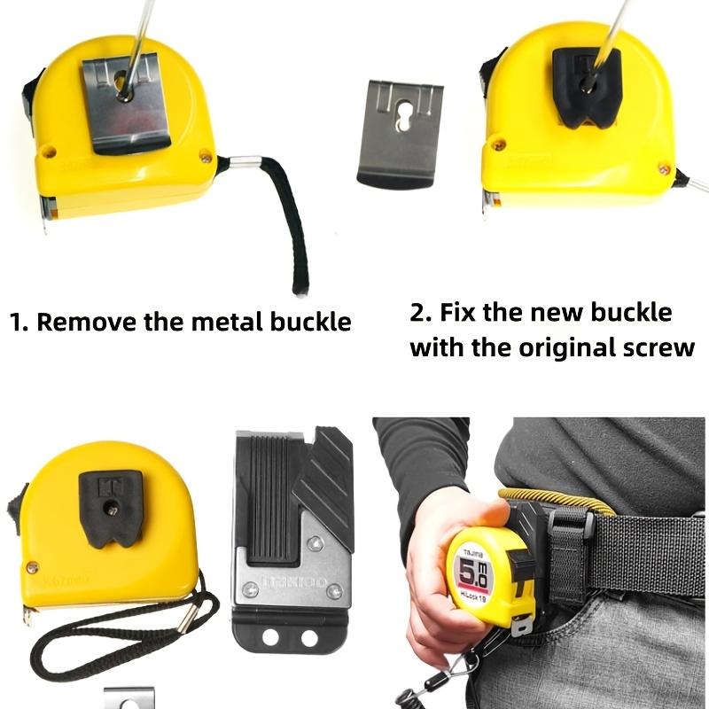 Tape Measure Buckle Universal Quick Hanging Steel Tape Measure Belt Pants Convenient