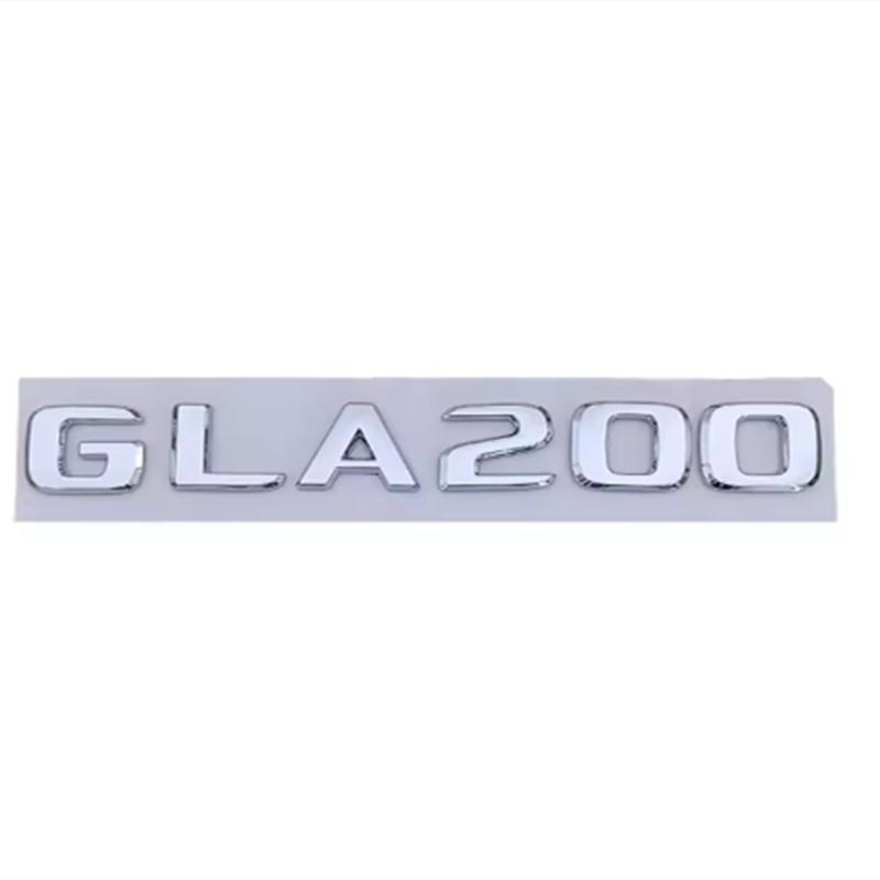 

ABS Black Chrome Car Letters Rear Trunk Badge For Mercedes Benz GLA200 X156 H247 Emblem Logo Sticker Lettering Accessories
