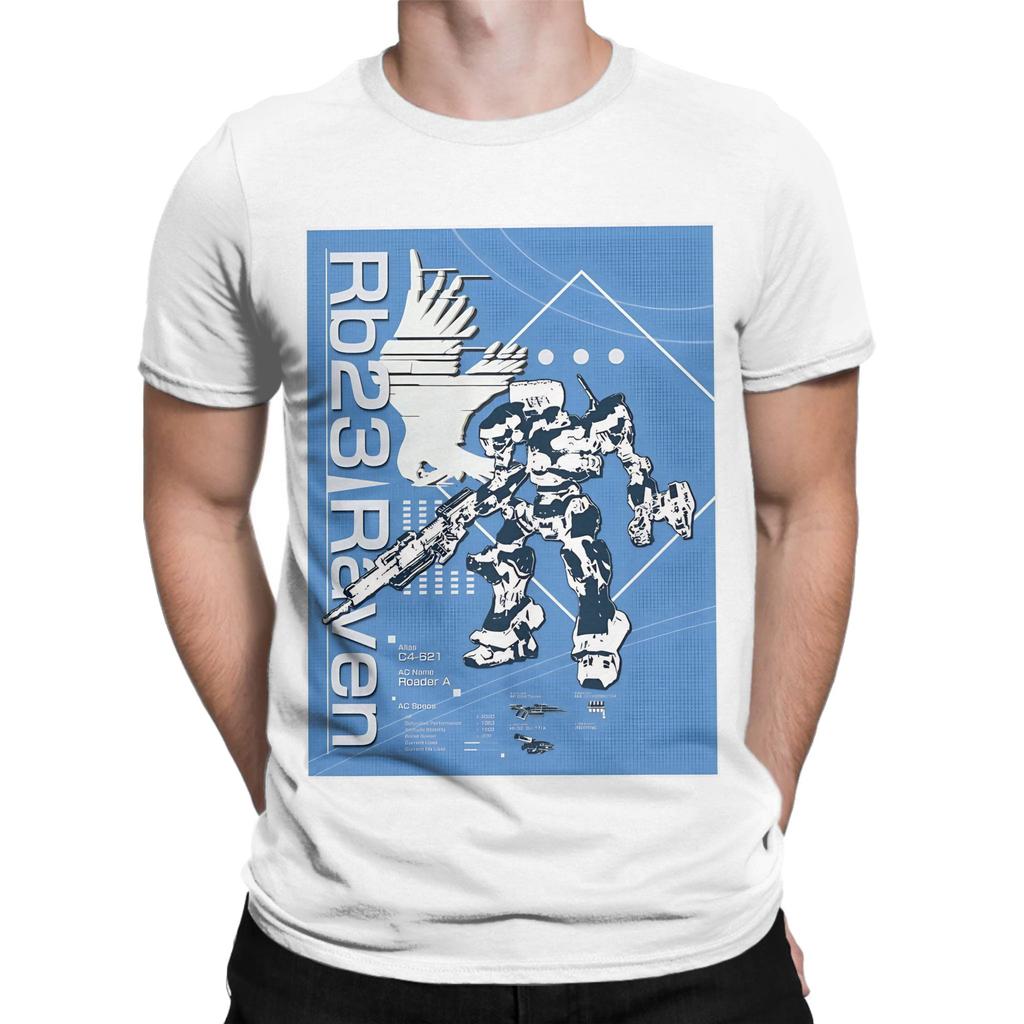 Armored Core Rb23 Raven Blueprint Funny 100 Cotton Tshirt Armored Core Tees Tops For Unisex