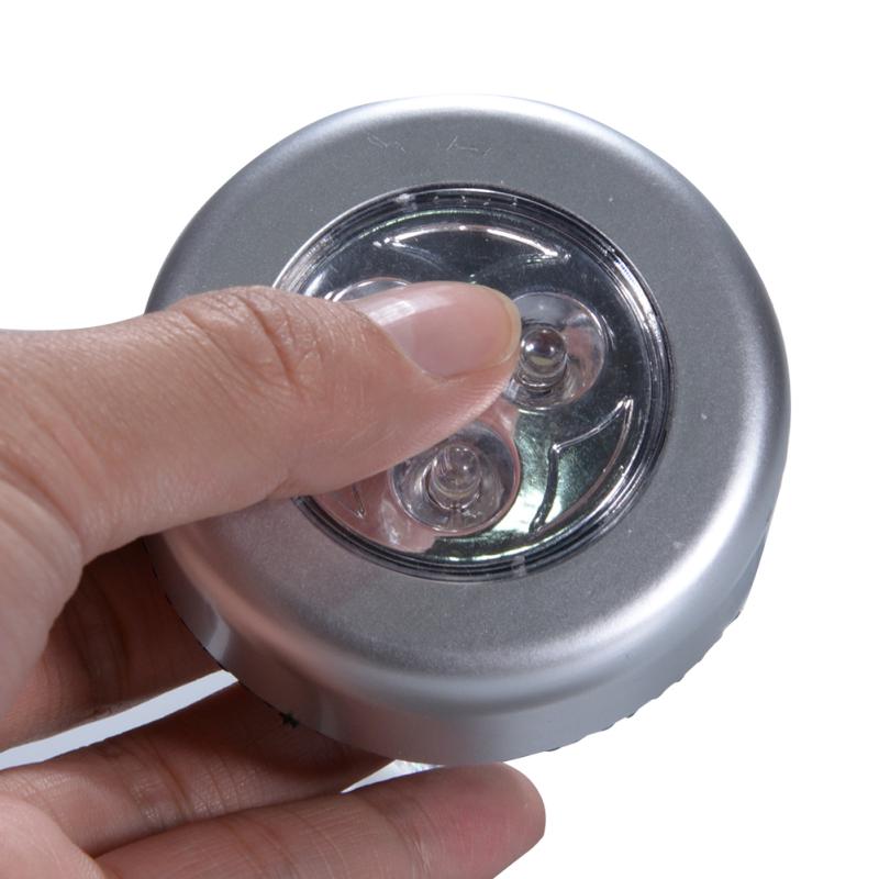 Hot! Led Wireless Night Light Battery-powered Stick-on Tap Touch Lamp, Bedroom Cordless Touch Light For