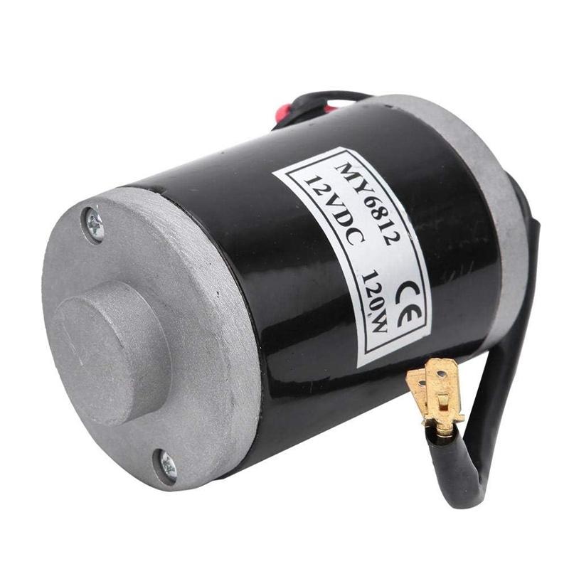 Motore Spazzolato My6812 12V 120W Alta Velocità Piccolo Motore a Spazzole Con Puleggia per Cinghia Scooter Elettrico E-Bike Accessorio Bicicletta Motore Spazzolato