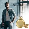 JEWELRYWE Pocket Watch Antique Analog Free Engraving Pendant Watch Pocket Watch Waterproof Antique Alloy Gold Coming of Age Ceremony Birthday