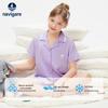 Navigare Girls' Purple Short Sleeve Pajama Set