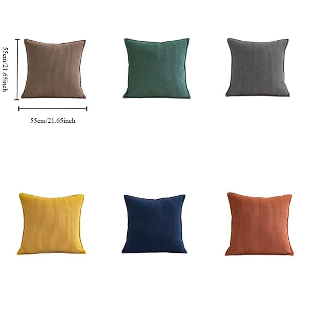 Square Sofa Pillowcase Solid Color Cushion Cover Living Room Decoration