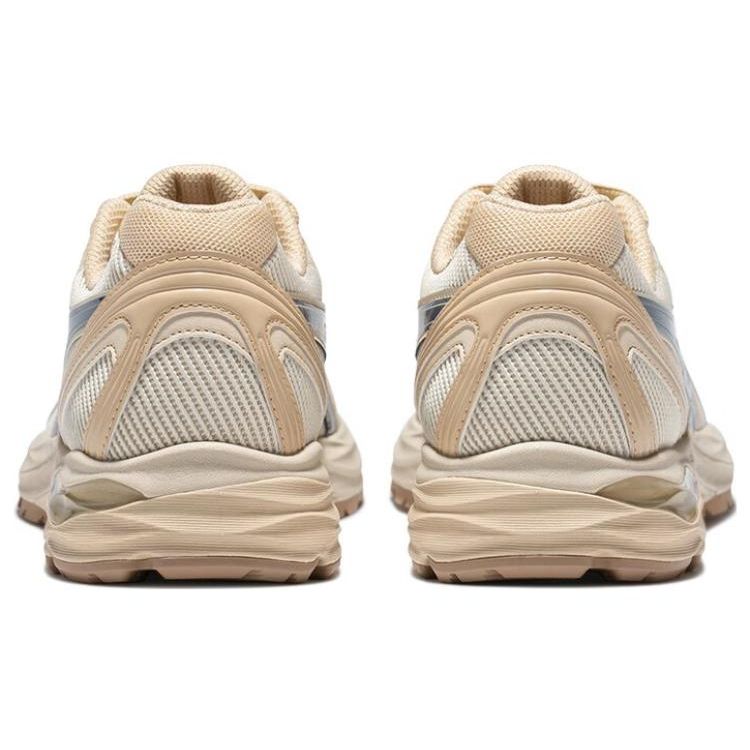 Asics Gel-Flux 4 Round Toe Lace-Up Fabric Synthetic Leather Durable Breathable Low-Top Running Shoes Women sneaker White Blue 1012B632-250