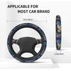 DIZZY Car Steering Wheel Cover for Kei and Standard Comfortable To the Interior 38cm Cars, Stylish, Non-Slip, Stain-Resistant, Touch, Accessory, Item,