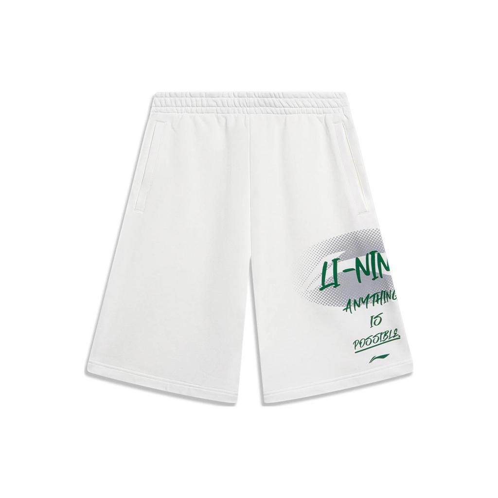 Li Ning Sports Life Collection Shorts Men's Ivory AKST591-1