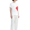 CDG Play T-Shirts Unisex White Crew Neck Moderate CPXTEAXT3450P