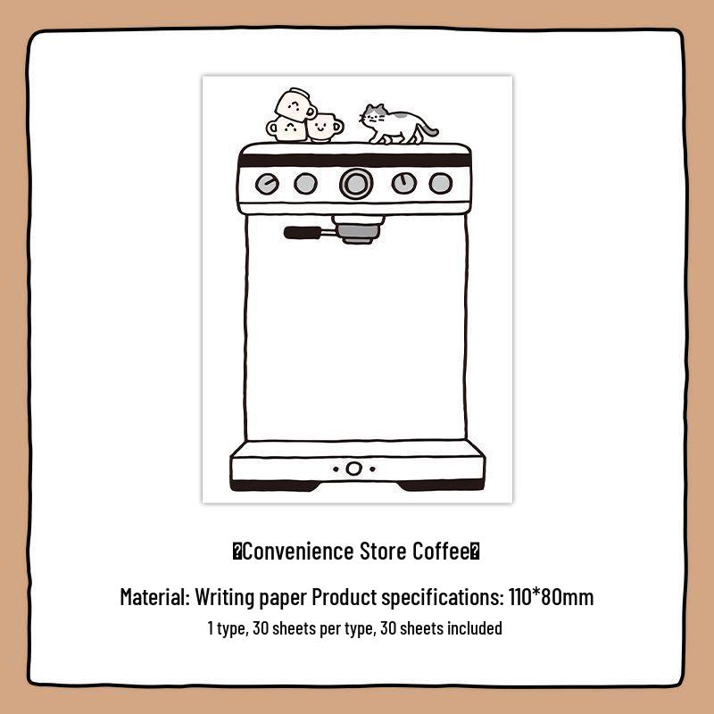 Infeel.Me Cute Diary Sticky Notes: Simple Line Journal & Reusable Student Planner Stickers