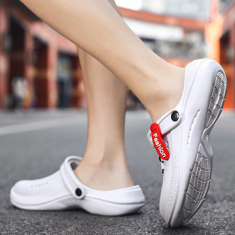 Letní párové sandály velké černé bílé pánské sandály