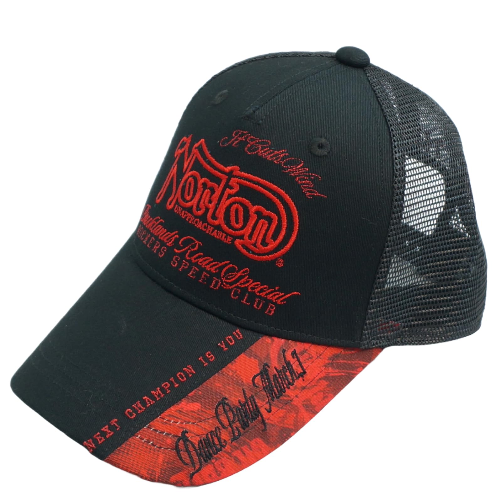 

Norton Camo Twill Mesh Cap with Embroidered Logo Free Men s (251n8701) (JP, Alphabet, Size, Black) чёрный