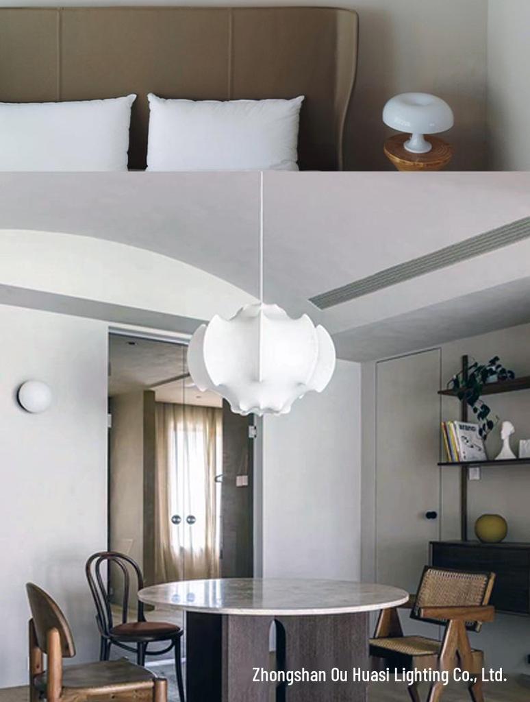 Nordic Minimalist Italian Silk Pendant Lamp for Living Room, Dining Room, Bedroom, and Villa