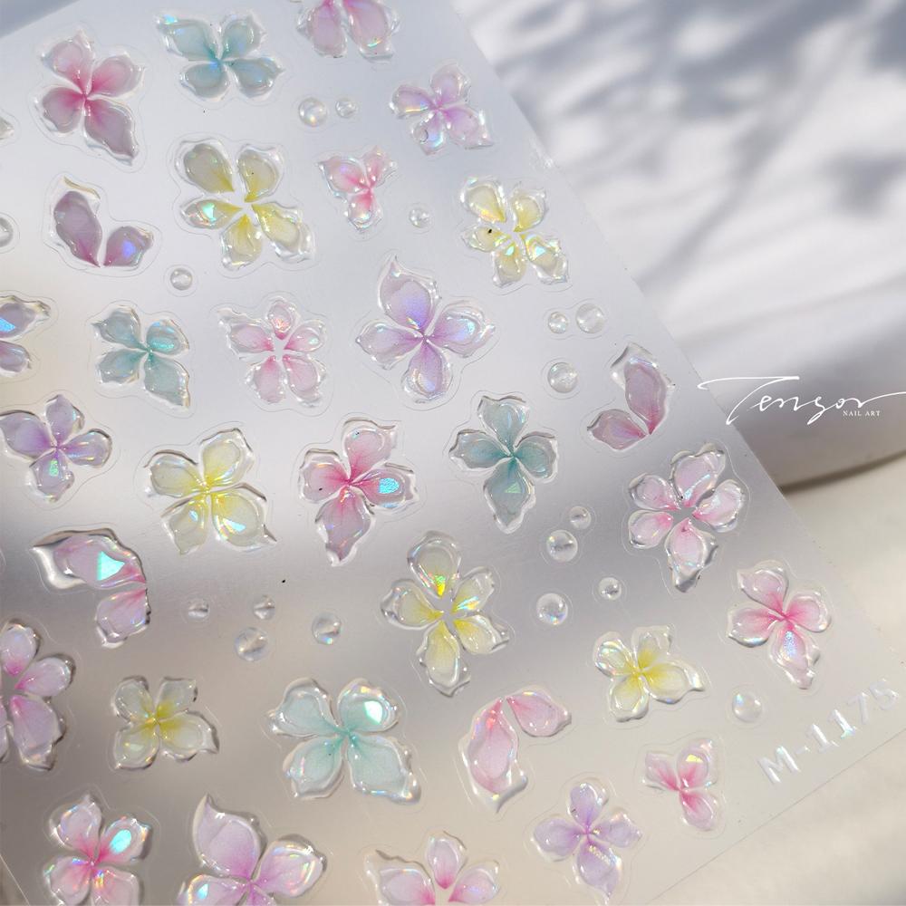 1pcs 5D Colorful Rhinestones Pumpkin Ghost Nail Art Halloween Stickers Adhesive Transfer Nail Decoration Decals Accessory