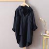 Women's Spring & Summer Korean-Style Shirt - Long-Sleeve, Loose Oversize Sunscreen Jacket Shirt Top