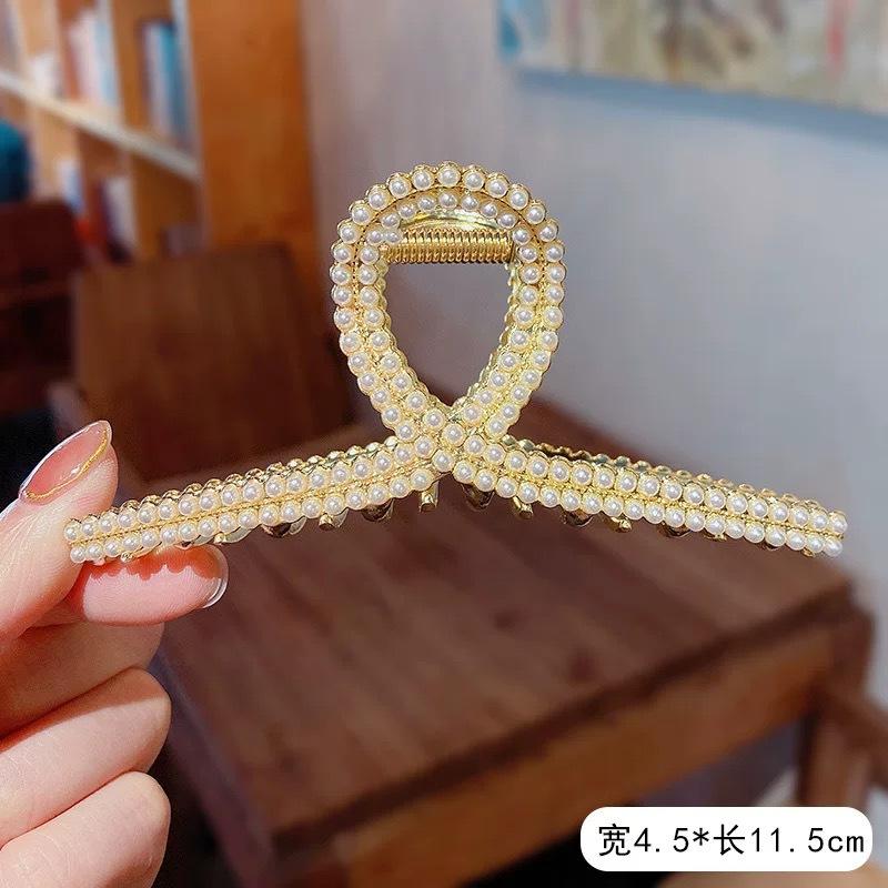 Alloy Womens Back-of-Head Grabber Large High-End Hair Claw Clip Summer 2026 Shark Clip Headpiece Japan and Korean Style