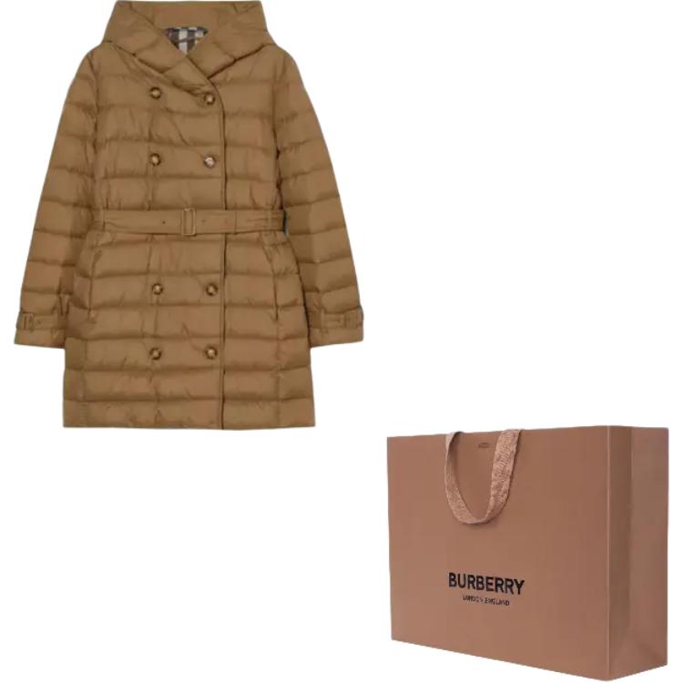 Burberry SS25 Down Jacket Unisex Brown 80911141