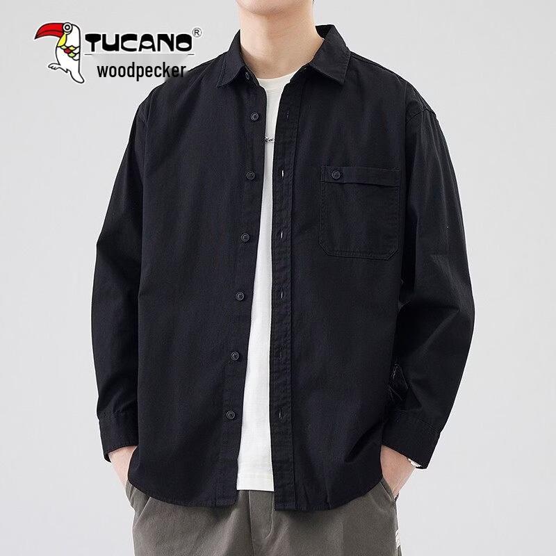 TUCANO Men s Pure Cotton Long Sleeve Casual Work Shirt L