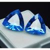 Natural Sapphire Blue Trillion Cut 19 Ct Loose Gemstone Pair Ring Gems