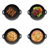 Roasting Round Pans Korean Aluminum Nonstick Grill Top Griddle Pan Bbq Fry Grill Outdoor Cast Iron Barbecue Griddles Grill Pans