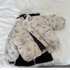 Winter Mädchen Parkas Blumendruck Langarm Baby Mädchen Oberbekleidung Mantel Locker Verdicken Warmes Kinder Mädchen Schneeanzug