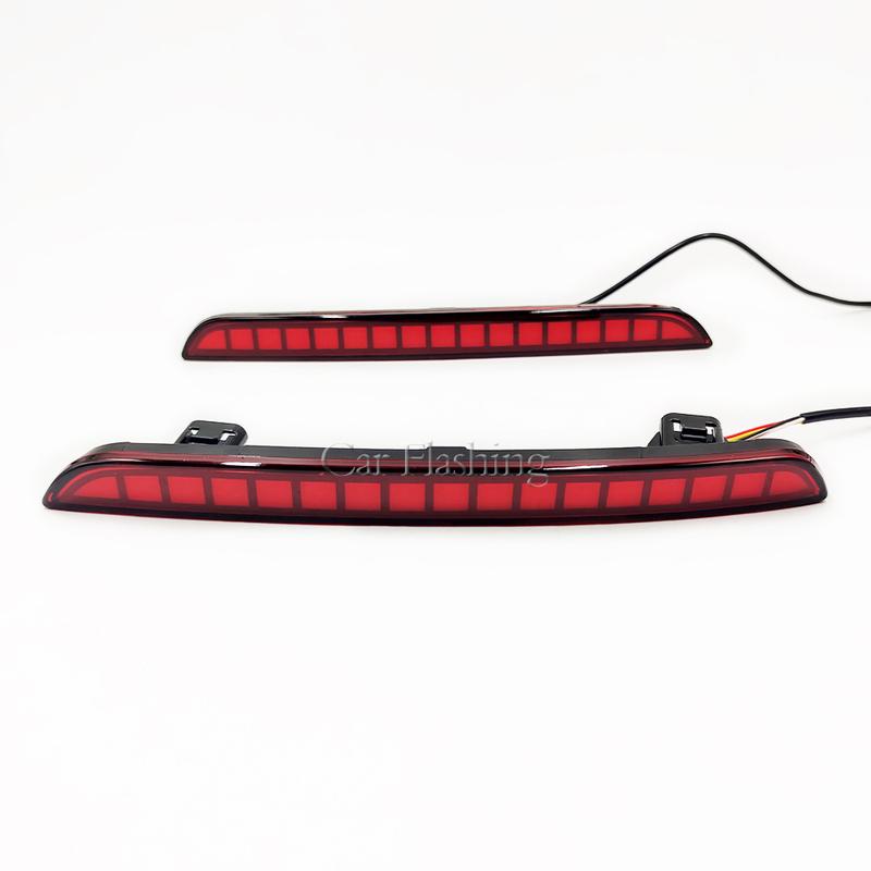 1 Pair Reflector light For Honda Civic 2021 2022 2023 LED Rear Fog Lamp Car LED Bumper Light Brake Light Dynamic Turn Signal