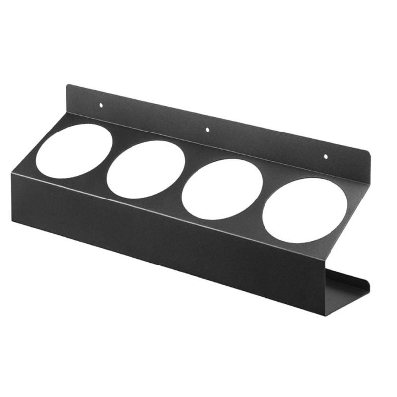 Professionelles Wandmontage-Lagerregal 4 Kapazität Sprühdosenhalter Metall-Sprühflaschenständer für Garage und Arbeitsbereiche