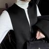 Autumn/Winter V-Neck Wool Vest Dress - Stylish Slimming Design