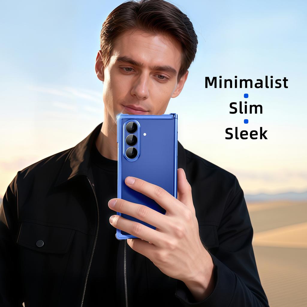 Oatsbasf Klapphandy Hülle Für Samsung Galaxy Z Fold 7 Legierung Stoßfänger Harte Schale Kompatibel Mit MagSafe Schutzrahmen Abdeckung