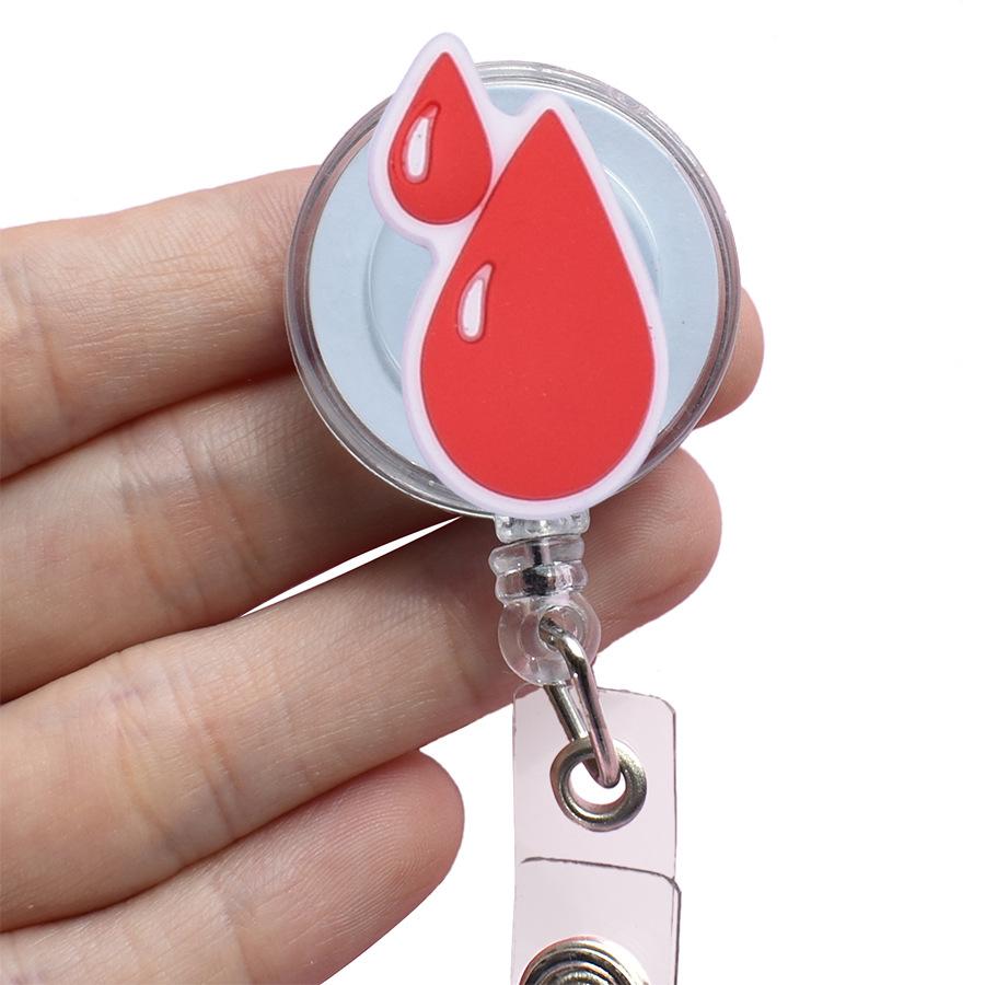 Kreskówka Medyczna zwijana klamra Lekarz Pielęgniarka Licencja na pracę Kreatywna smycz Łatwa do pociągnięcia klamra Certyfikat Nazwa marki