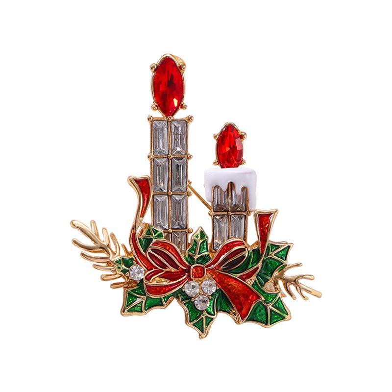 Weihnachts-Damen-Feiertagsdekoration Weihnachtsbaumzubehör Weihnachts-Schneemann-Brosche