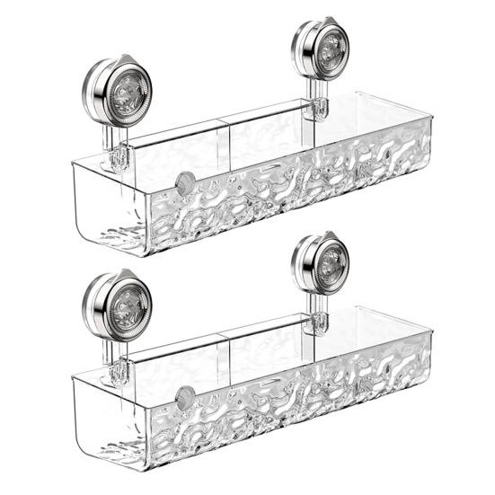 Rack Transparent Thick Triangular Rectangular Shape Punch-free Anti-slip Strong Suction Great Load