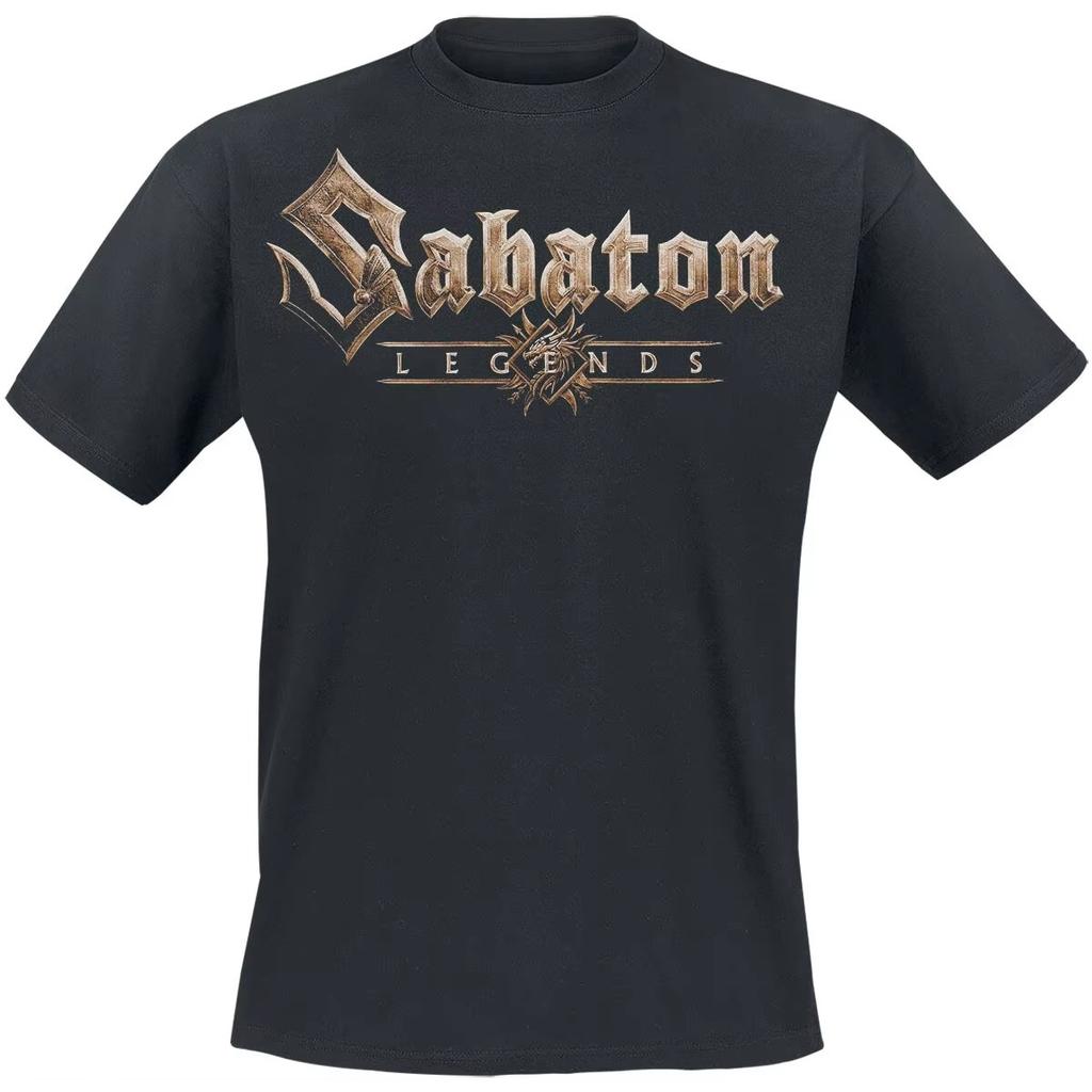 2026 Hot Sale Sabaton Cotton Band T-shirt Unisex Short Sleeve Fashion Harajuku Hip Hop Punk T-shirt Y2K Streetwear Oversized T-shirt