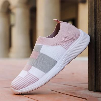 Damskie trampki, buty do chodzenia, lekkie mokasyny, tenisówki, casualowe, damskie, modne, wsuwane, skarpetki, wulkanizowane buty