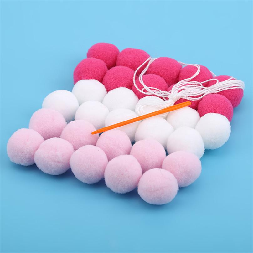 Tent Pom Garland Hanging Ornaments Bedroom 1Pc Ball String Wall Hanging