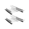Metal Trousers Hangers, Pack of 20, Non-Slip Skirt Hangers with Clips for Pants Socks, 31 Cm Long, Heavy-Duty, Chrome-Plated