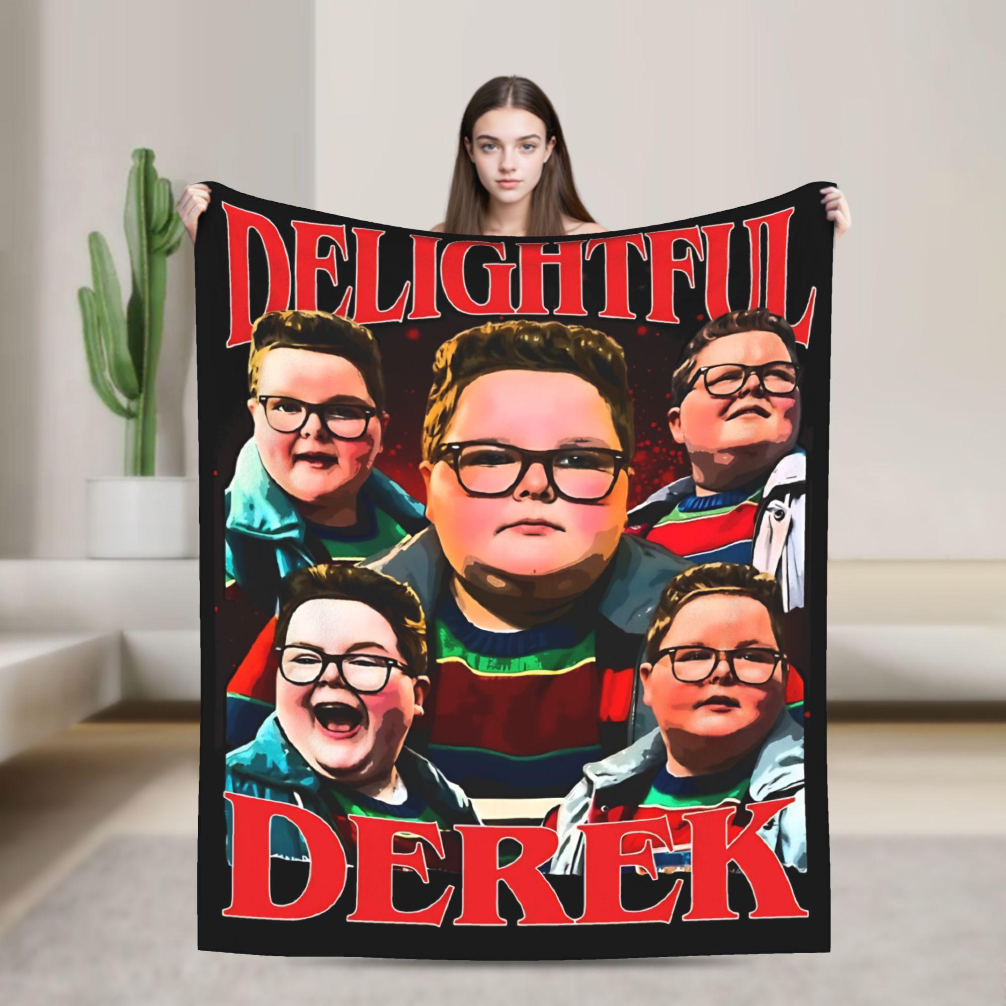 Delightful Derek Vintage Y2k Blanket Flannel Super Soft Throw Blankets for Outdoor Travel Bedroom Quilt 75X95CM