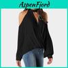 Elegant Women Cold Shoulder Chocker V Neck Summer Top With Delicate Lace Fabric And Flattering Fit