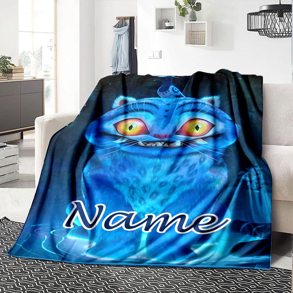 Customizable KPop Demon Hunters19 Throw Blanket – Personalized Name, All-Season Cozy Snug Blanket, Machine Washable, Personalized Blanket