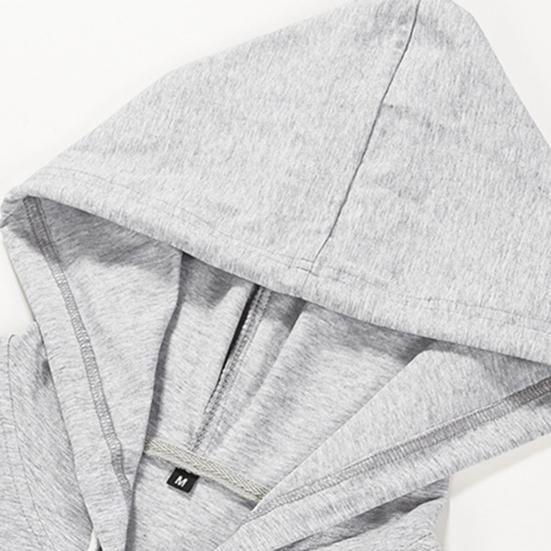 Men Short Sleeve Solid Color Hooded Drawstring T-shirt Pullover Tee Shirt for Daily Wear