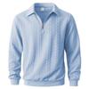 Spring/Autumn 2025 European & American Casual Half-Zip Lapel Sweater for Men