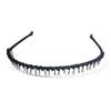 Handmade Korean Women Girls With Teeth Multicolor Headwear Iron Hair Band Crystal Beaded Headband
